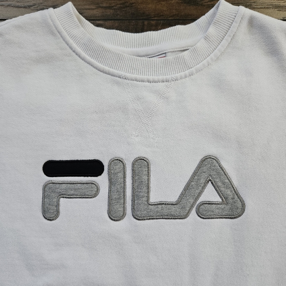 FILA Women's Natalie French Terry Crewneck Sweatshirt Size Medium - Picture 3 of 6